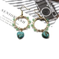 Fashion Simple Woven Bead Earrings Nhom152559 main image 4