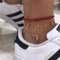 Fashion Multi-layer Five-pointed Star Anklet Bracelet Nhgy152612 main image 1