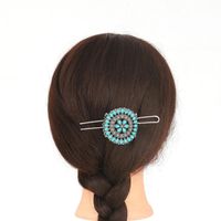 Vintage Turquoise Flower Hair Accessory Nhhn152624 main image 3