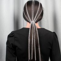 Grenz Überschreitende Beliebte Haarschmuck Haar Zahn Aluminium Kette Trend Atmos Phä Rische Acht Zeichen Kette Quaste Haarband Haarkette Weiblich 11340 main image 5