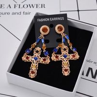 Womens Geometry Electroplating Alloy Earrings Nhnt152628 main image 1