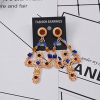 Womens Geometry Electroplating Alloy Earrings Nhnt152628 main image 5