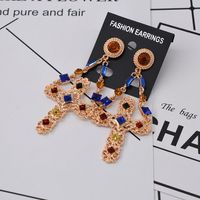 Womens Geometry Electroplating Alloy Earrings Nhnt152628 main image 6
