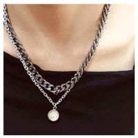 Womens V-shaped Plated Aluminum Necklaces Nhct152679 main image 2