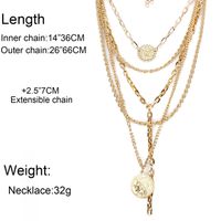 Retro Simple Multi-element Item Sweater Chain Necklace Nhct152714 main image 5