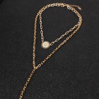 Retro Simple Multi-element Item Sweater Chain Necklace Nhct152714 main image 8