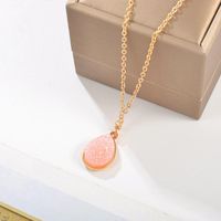 Fashion Sweet Crystal Cluster Drop Alloy Necklace Nhdp152730 main image 4