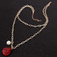 Womens S-shaped Plated Aluminum Necklaces Nhct152741 main image 3