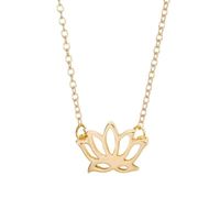 Womens Floral Electroplating Alloy Necklaces Nhcu152856 main image 2