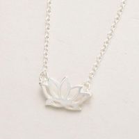 Womens Floral Electroplating Alloy Necklaces Nhcu152856 main image 4