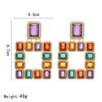 Fashion Color Matching Acrylic Alloy Earrings Nhpf152881 main image 6