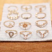Fashion Six-pointed Star Joint Drop Ring Nhpj152952 main image 3