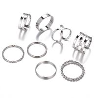 Creative Retro Simple Multi-layer Twist Ring Set 8 Piece Set Nhpj152959 main image 6