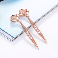 Stylish And Simple Long Artificial Gemstone Earrings Nhlj152992 main image 5