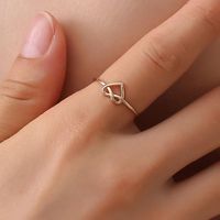 Love Knotted Heart Pierced Ring Nhcu152995 main image 3