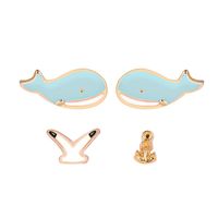 Cute Whale Dolphin Stud Earrings Nhdp153025 main image 7