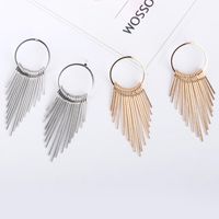 Circle Multi-layer Tassel Earrings Nhdp153026 main image 2