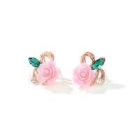 Resin Rose Stud Earrings Nhdp153027 main image 6