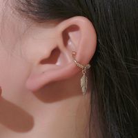 Alloy Leaf Ear Cuff Fashion Clip Earrings Nhdp153035 main image 1