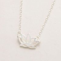 Womens Floral Electroplating Alloy Necklaces Nhcu152856 sku image 2