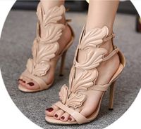 Star Section Metal Wings Stiletto Super High Heel Sandals Nhso153264 main image 5