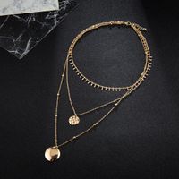 Creative Personality Geometric Alloy Bead Chain Necklace Nhgy153346 main image 4