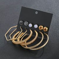 Womens Geometry Electroplated Metal Earrings Nhsd153389 main image 5