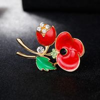 Womens Floral Plating Alloy Brooches Nhdr153413 main image 3