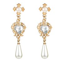 Fashion Water Droplets Diamond Alloy Artificial Gemstones Earrings main image 6