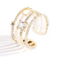 Korean Diamond Open Alloy Ring Nhll153464 main image 7