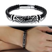 Taobao Hot Sale Koreanische Mode Trend Ige Hands Chmuck Herren Japan Und Südkorea Armband Leder Seil Gewebte Hands Chnur Schmuck main image 3