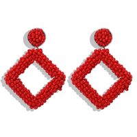 2019 Bohème Chaude Géométrique Perle Boucles D'oreilles De Mode Boucles D'oreilles Creative Boucles D'oreilles Jiaqi Ornement D'une Seule Pièce Dropshipping main image 7