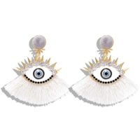 Fashion Alloy Diamond Devil's Eye Tassel Earrings Nhjq153555 main image 22