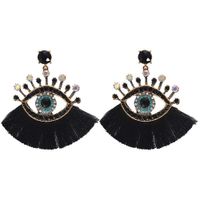Fashion Alloy Diamond Devil's Eye Tassel Earrings Nhjq153555 main image 3