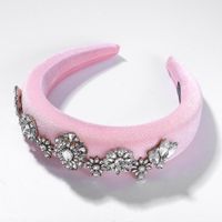 Fashion Velvet Diamond Sponge Headband Nhjq153579 main image 4