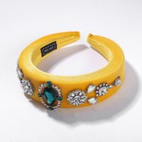 Fashion Velvet Diamond Sponge Headband Nhjq153579 main image 6