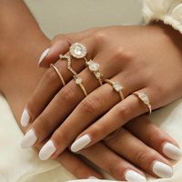 Fashion New Diamond-studded Gemstone Rings Nhpv153626 main image 2