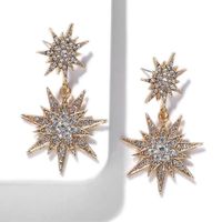 New Alloy Diamond Stud Earrings Nhjq153552 sku image 1