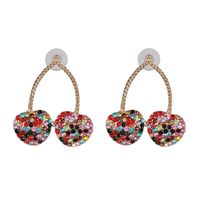 Colored Diamond Cherry Stud Earrings Nhjj153561 sku image 1