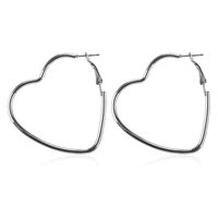 Lady Heart Plating Metal No Inlaid Earrings main image 8