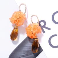 European And American Trend New Drop-shaped Flower Earrings Nhjq148994 main image 4