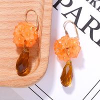 European And American Trend New Drop-shaped Flower Earrings Nhjq148994 main image 5
