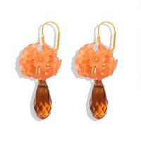 European And American Trend New Drop-shaped Flower Earrings Nhjq148994 main image 6