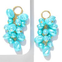 Fashion Candy Color Pearl Pendant Earrings Nhjq149036 main image 3