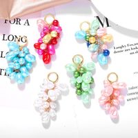 Fashion Candy Color Pearl Pendant Earrings Nhjq149036 main image 5