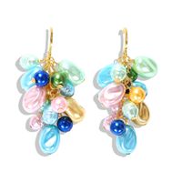 Fashion Candy Color Pearl Pendant Earrings Nhjq149036 main image 6