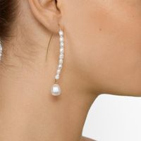 Womens Geometric Pearl Earrings Nhjq149043 main image 2