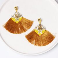 New Diamond-studded Geometric Tassel Long Earrings Nhjj149076 main image 4