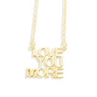 2019 Herbst Neuen Stil Momo Brief Halskette Kreative Love Paar Zeichen Dating Geschenk Anhänger Halskette Frauen sku image 1