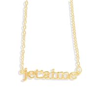 Creative Love Letters Couples Letters Dating Gift Necklaces Nhjq149015 sku image 4